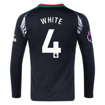Ben White Arsenal 24/25 Long Sleeve Away Jersey 01