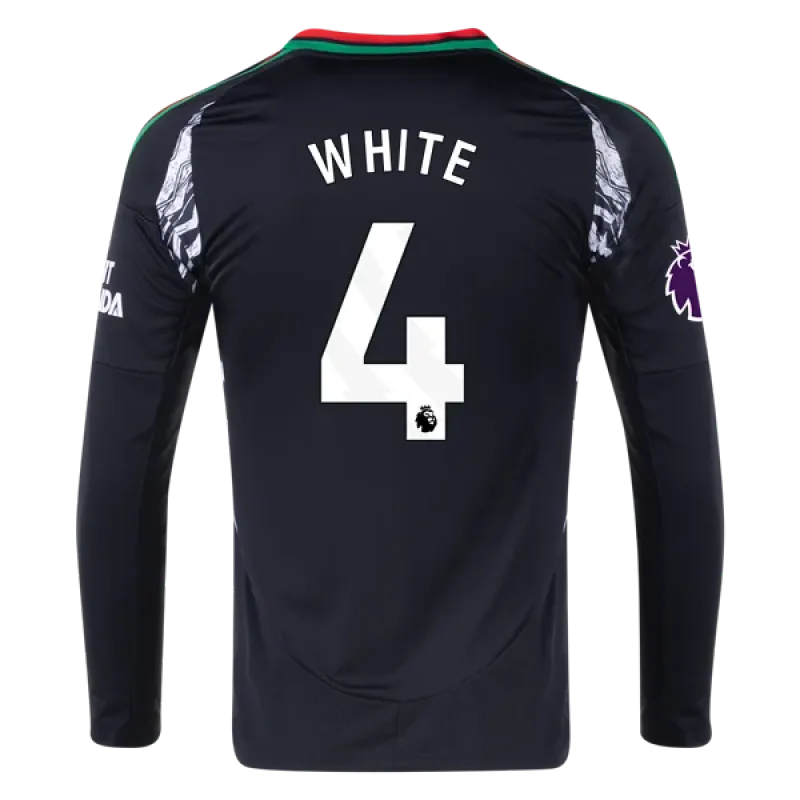 Ben White Arsenal 24/25 Long Sleeve Away Jersey