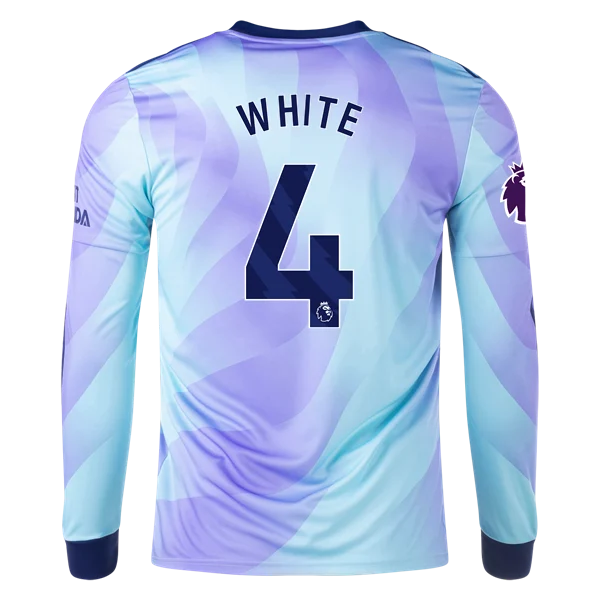 Ben White Arsenal 24/25 Long Sleeve Third Jersey