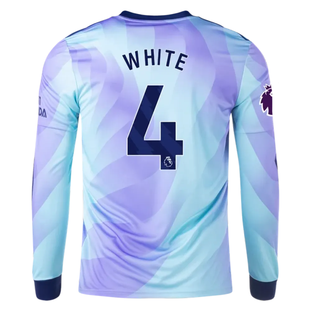 Ben White Arsenal 24/25 Long Sleeve Third Jersey