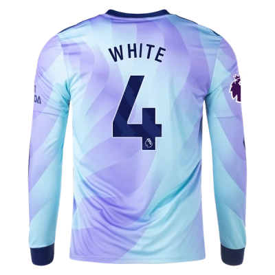 Ben White Arsenal 24/25 Long Sleeve Third Jersey 01