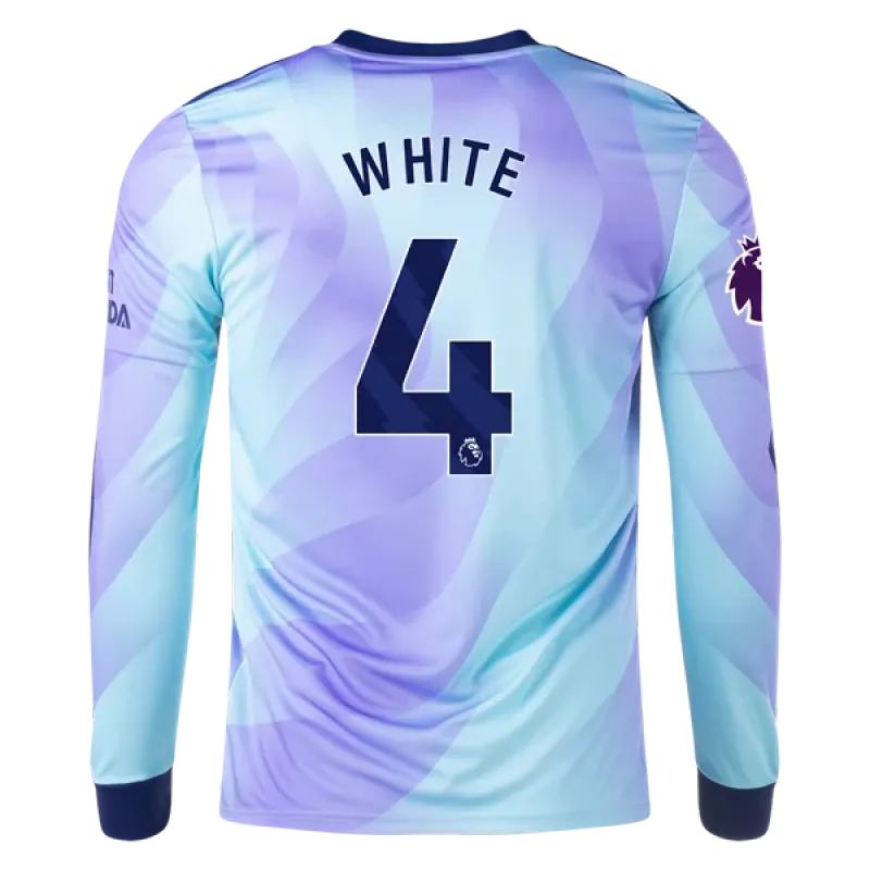 Ben White Arsenal 24/25 Long Sleeve Third Jersey