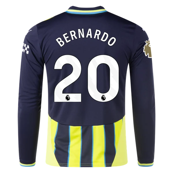 Bernardo Silva Manchester City 24/25 Player Long Sleeve Away Jersey