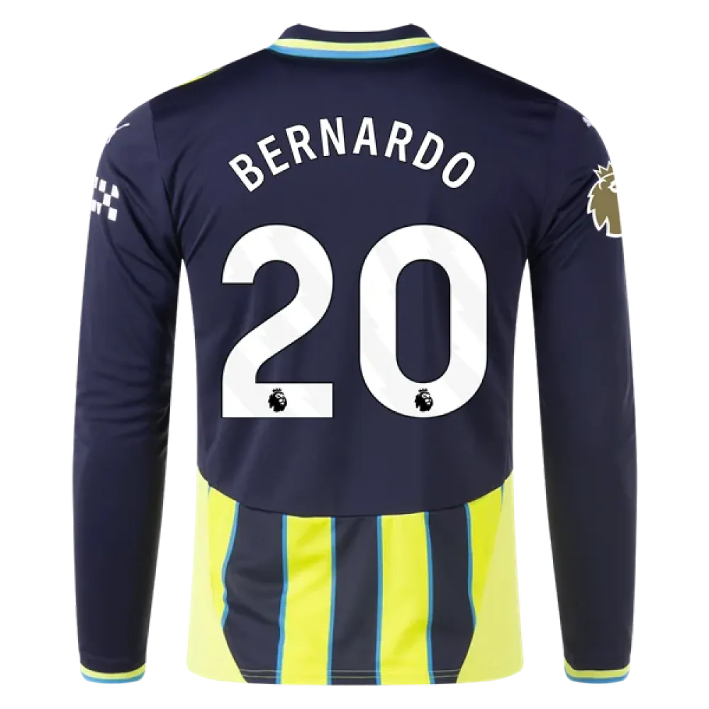 Bernardo Silva Manchester City 24/25 Player Long Sleeve Away Jersey