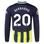 Bernardo Silva Manchester City 24/25 Player Long Sleeve Away Jersey