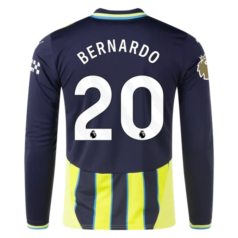 Bernardo Silva Manchester City 24/25 Player Long Sleeve Away Jersey