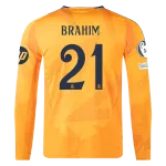 Brahim Díaz Real Madrid 24/25 Player Long Sleeve Away Jersey