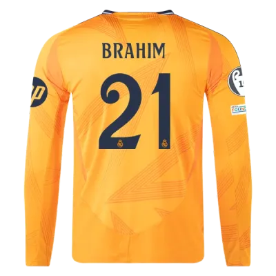 Brahim Díaz Real Madrid 24/25 Player Long Sleeve Away Jersey 01