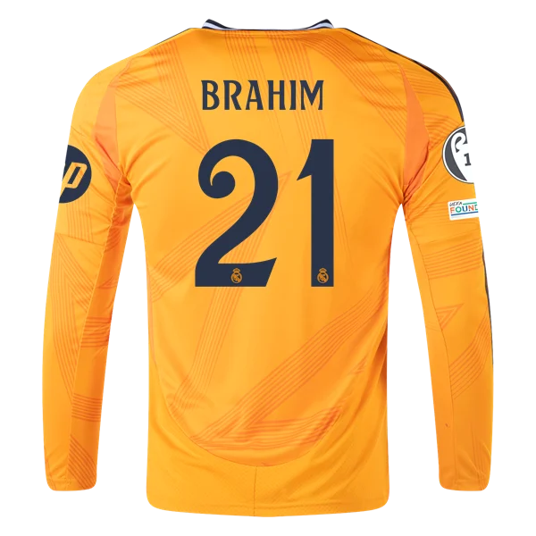 Brahim Díaz Real Madrid 24/25 Long Sleeve Away Jersey