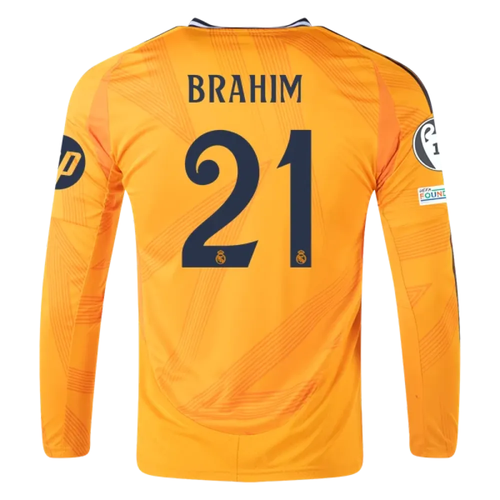 Brahim Díaz Real Madrid 24/25 Long Sleeve Away Jersey