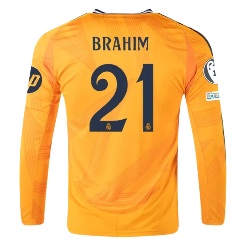 Brahim Díaz Real Madrid 24/25 Long Sleeve Away Jersey