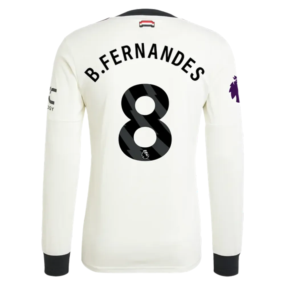 Bruno Fernandes Manchester United 24/25 Long Sleeve Player Third Jersey