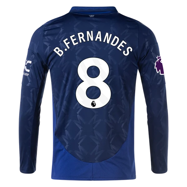 Bruno Fernandes Manchester United 24/25 Long Sleeve Away Jersey