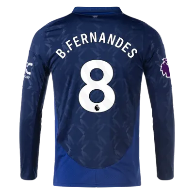 Bruno Fernandes Manchester United 24/25 Long Sleeve Away Jersey 01