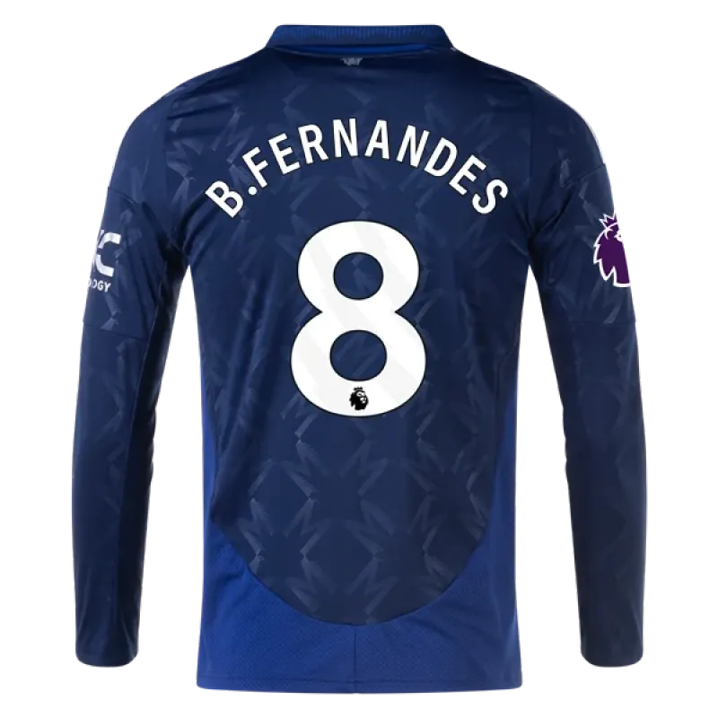 Bruno Fernandes Manchester United 24/25 Long Sleeve Away Jersey