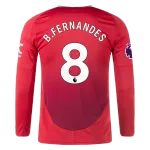 Bruno Fernandes Manchester United 24/25 Long Sleeve Home Jersey