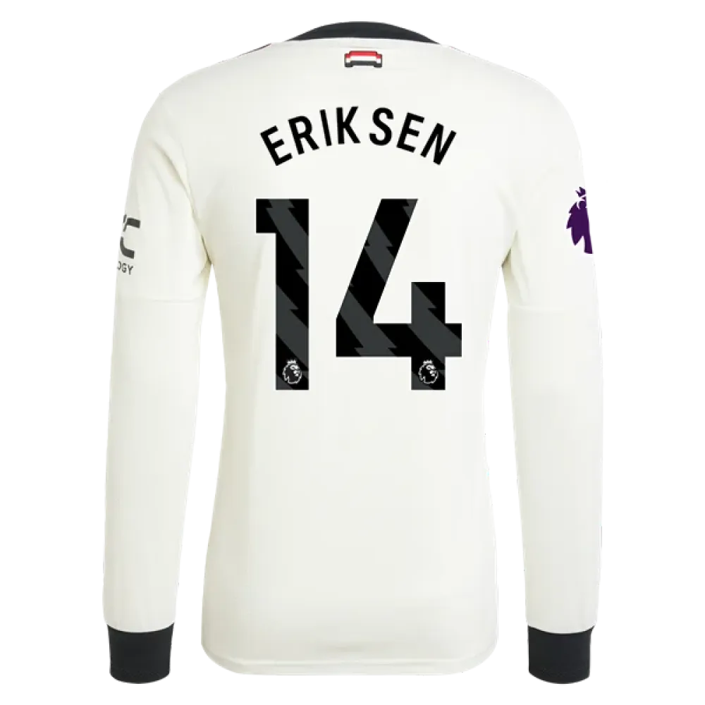 Christian Eriksen Manchester United 24/25 Long Sleeve Player Third Jersey