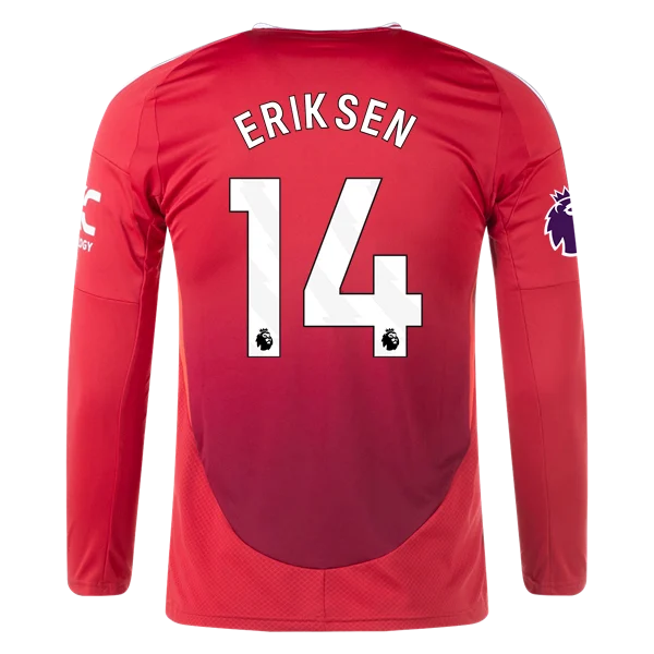 Christian Eriksen Manchester United 24/25 Long Sleeve Home Jersey