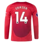 Christian Eriksen Manchester United 24/25 Long Sleeve Home Jersey