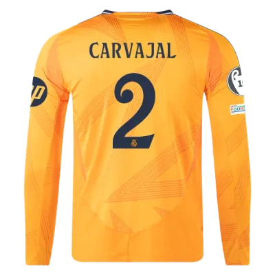 Dani Carvajal Real Madrid 24/25 Player Long Sleeve Away Jersey 01