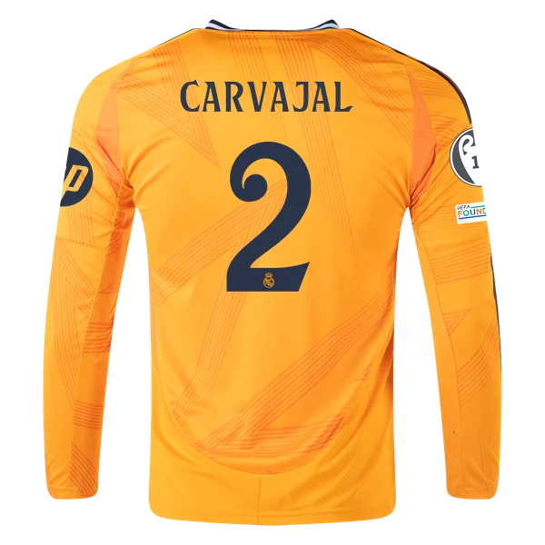 Dani Carvajal Real Madrid 24/25 Long Sleeve Away Jersey
