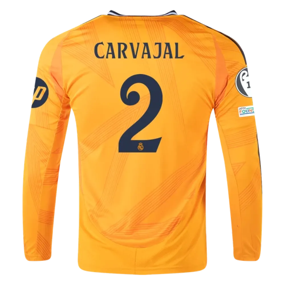 Dani Carvajal Real Madrid 24/25 Long Sleeve Away Jersey