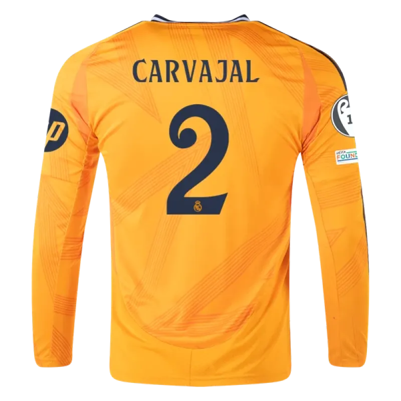 Dani Carvajal Real Madrid 24/25 Long Sleeve Away Jersey