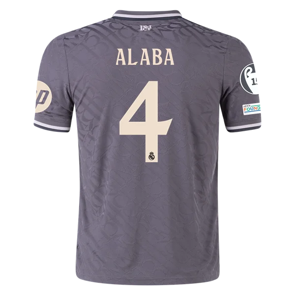 David Alaba Real Madrid 24/25 Player Third Jersey