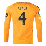 David Alaba Real Madrid 24/25 Long Sleeve Away Jersey