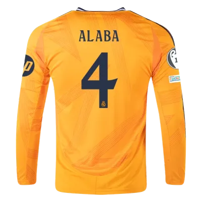 David Alaba Real Madrid 24/25 Long Sleeve Away Jersey 01