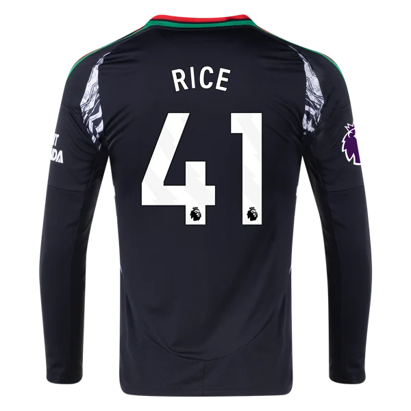 Declan Rice Arsenal 24/25 Long Sleeve Away Jersey