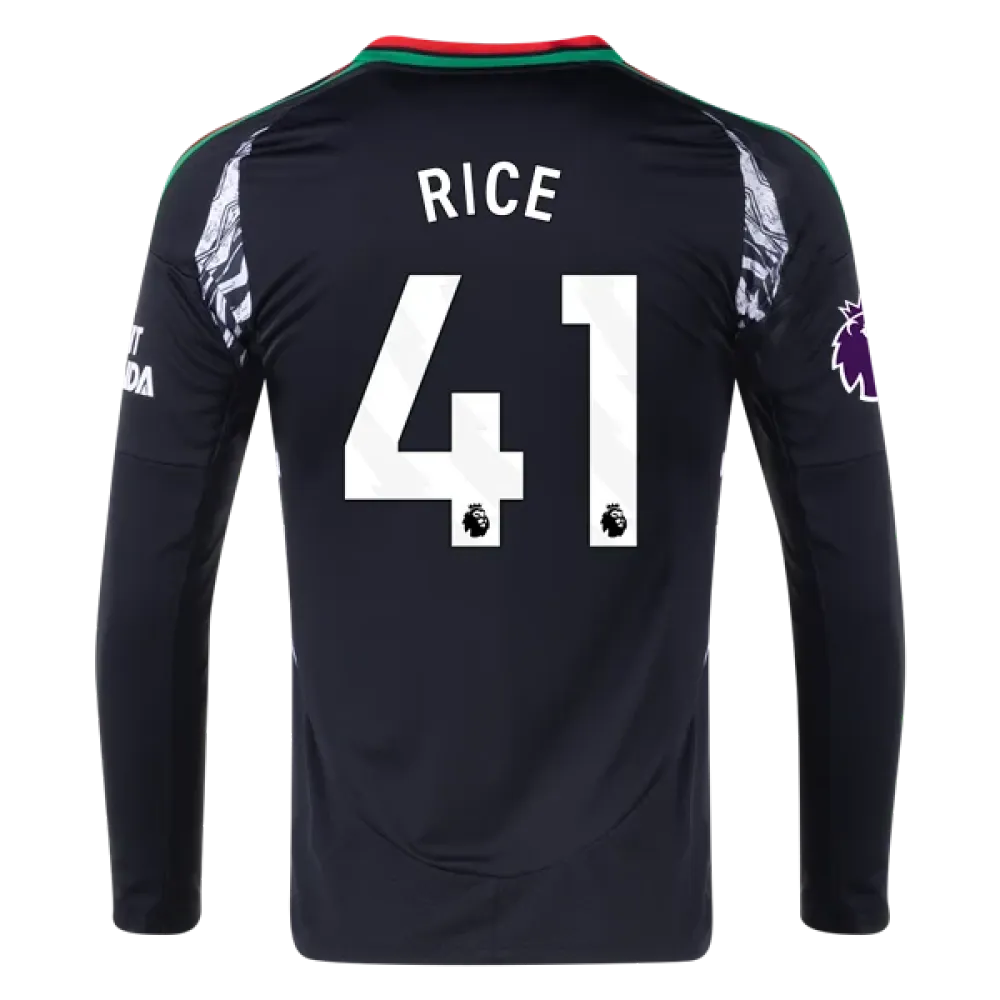 Declan Rice Arsenal 24/25 Long Sleeve Away Jersey