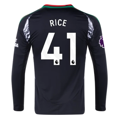 Declan Rice Arsenal 24/25 Long Sleeve Away Jersey 01