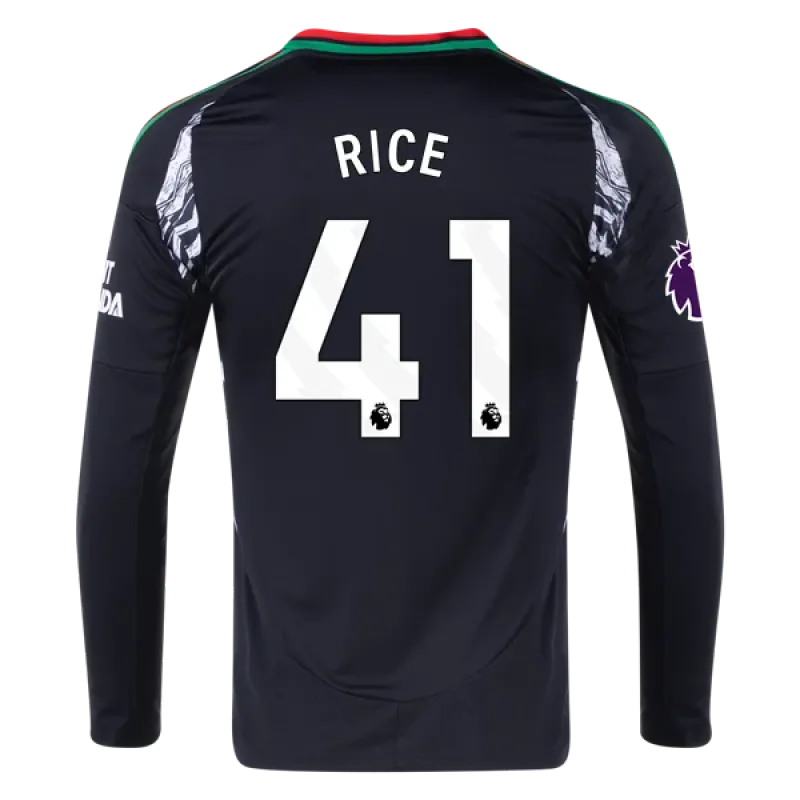 Declan Rice Arsenal 24/25 Long Sleeve Away Jersey
