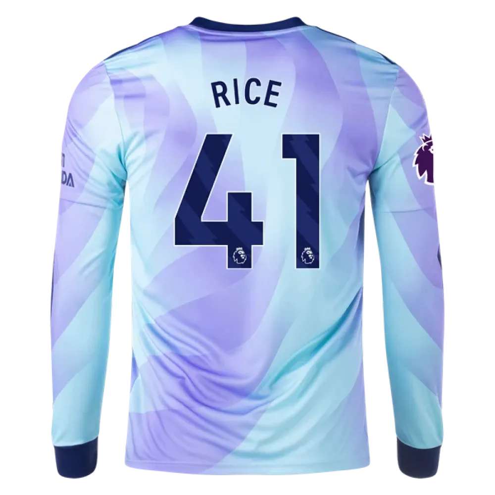 Declan Rice Arsenal 24/25 Long Sleeve Third Jersey