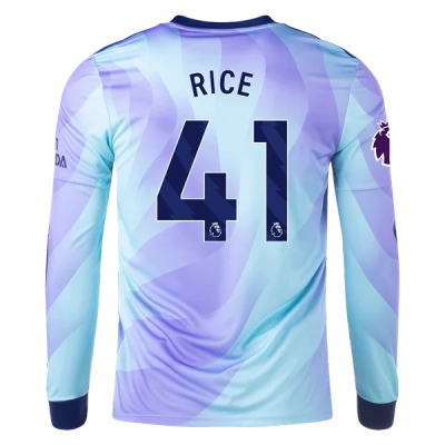 Declan Rice Arsenal 24/25 Long Sleeve Third Jersey 01
