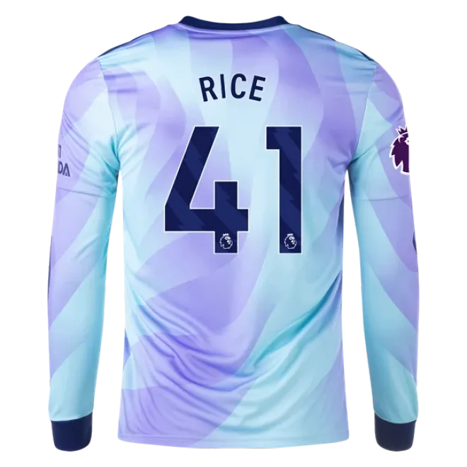 Declan Rice Arsenal 24/25 Long Sleeve Third Jersey