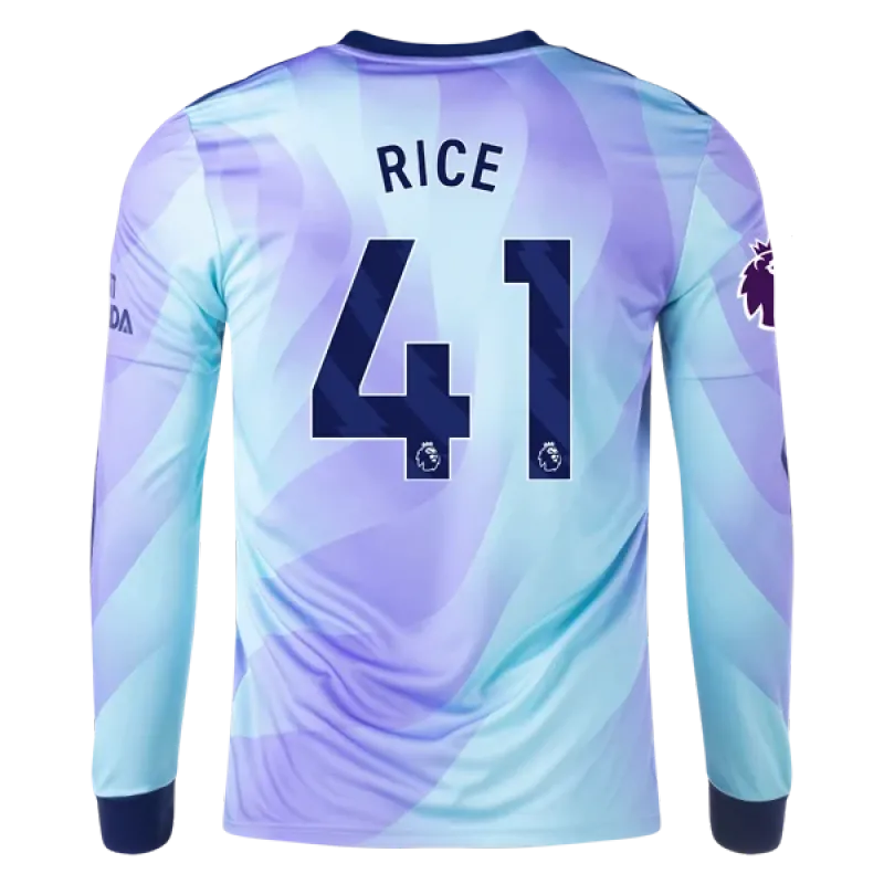 Declan Rice Arsenal 24/25 Long Sleeve Third Jersey