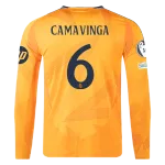 Eduardo Camavinga Real Madrid 24/25 Player Long Sleeve Away Jersey