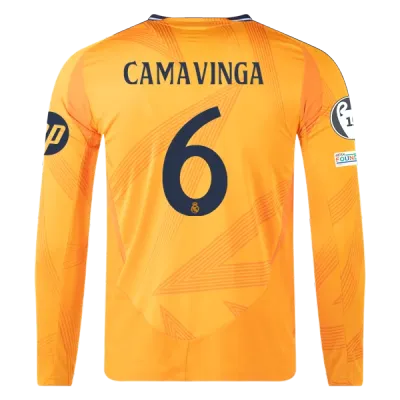 Eduardo Camavinga Real Madrid 24/25 Player Long Sleeve Away Jersey 01