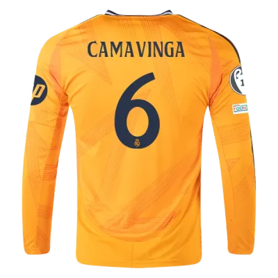 Eduardo Camavinga Real Madrid 24/25 Long Sleeve Away Jersey 01