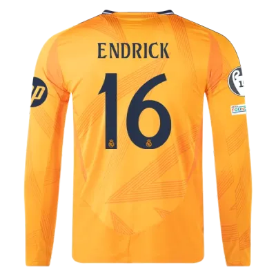 Endrick Real Madrid 24/25 Player Long Sleeve Away Jersey 01