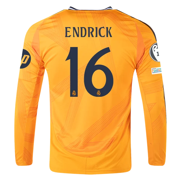 Endrick Real Madrid 24/25 Long Sleeve Away Jersey