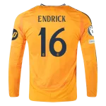 Endrick Real Madrid 24/25 Long Sleeve Away Jersey