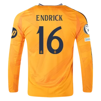 Endrick Real Madrid 24/25 Long Sleeve Away Jersey 01