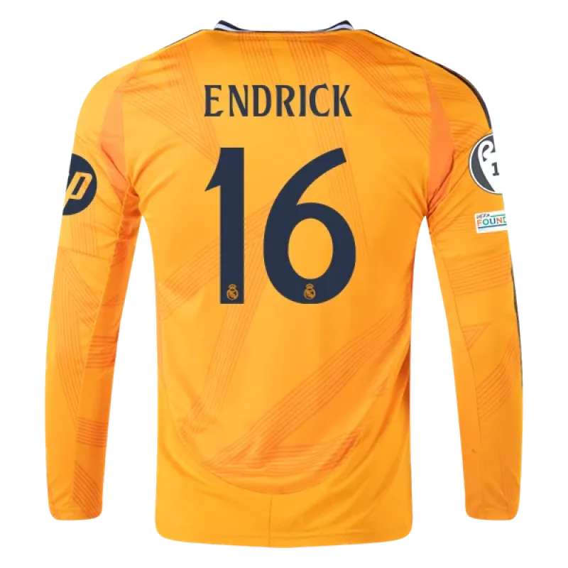 Endrick Real Madrid 24/25 Long Sleeve Away Jersey
