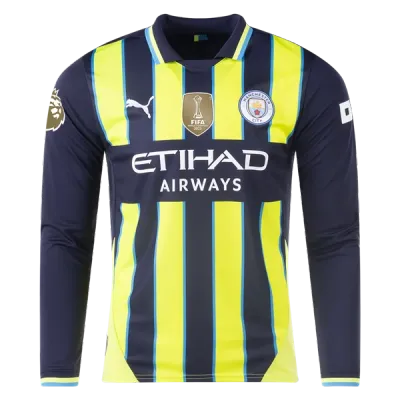 Erling Haaland Manchester City 24/25 Player Long Sleeve Away Jersey 02