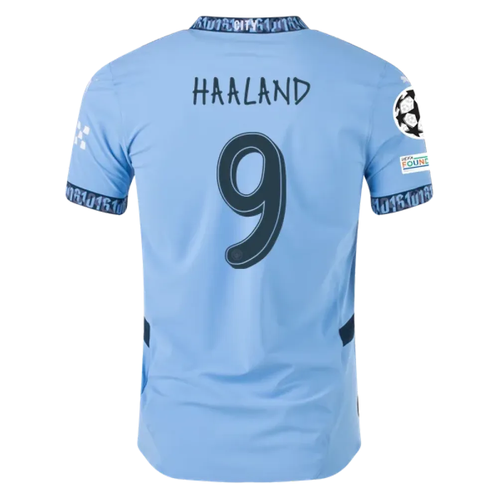 Erling Haaland Manchester City UCL 24/25 Player Home Jersey