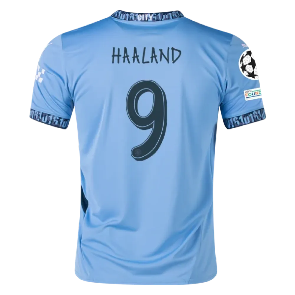 Erling Haaland Manchester City UCL 24/25 Replica Home Jersey