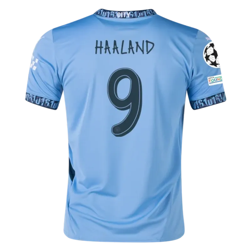 Erling Haaland Manchester City UCL 24/25 Replica Home Jersey
